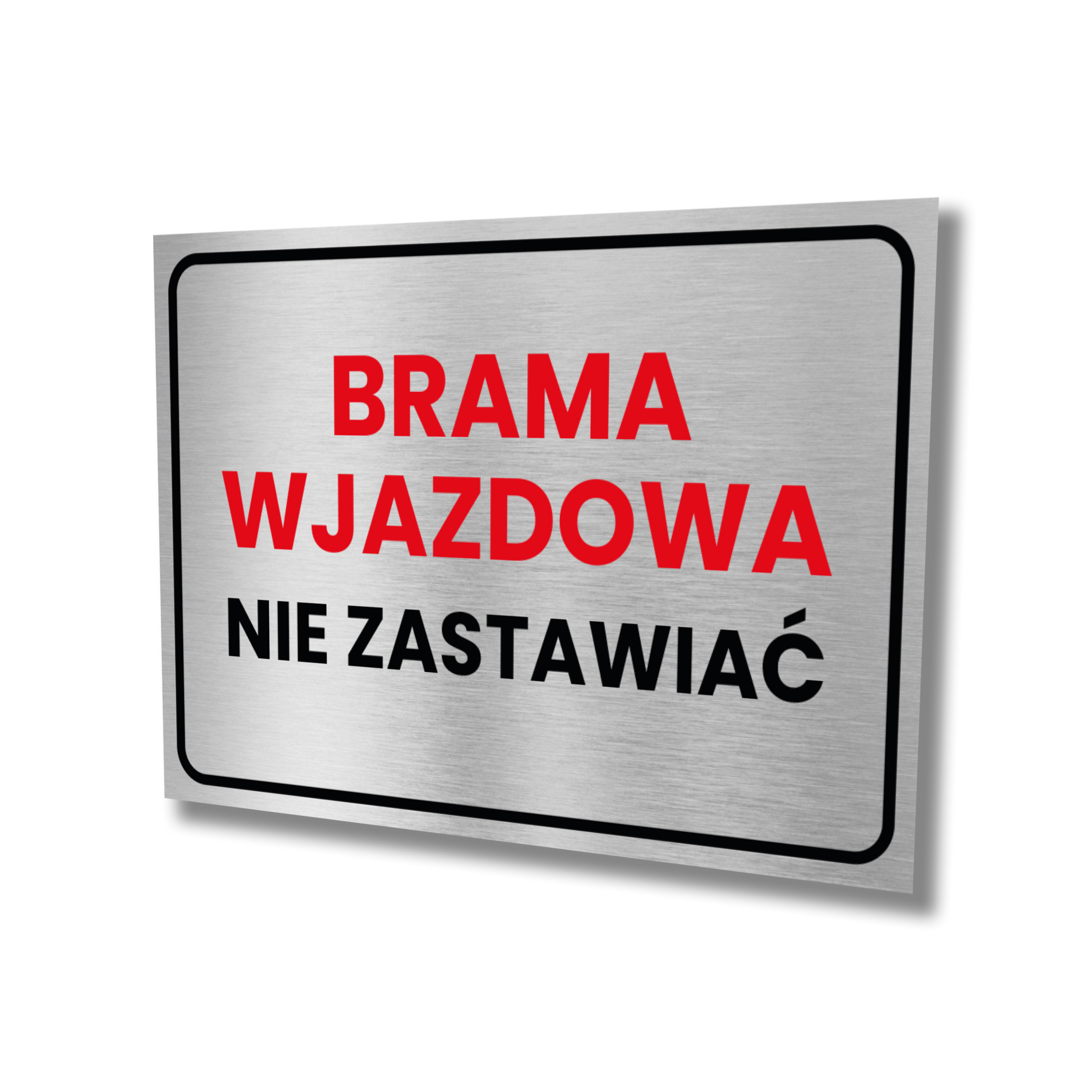 Tabliczka Brama Wjazdowa Inox V7 Cucudo