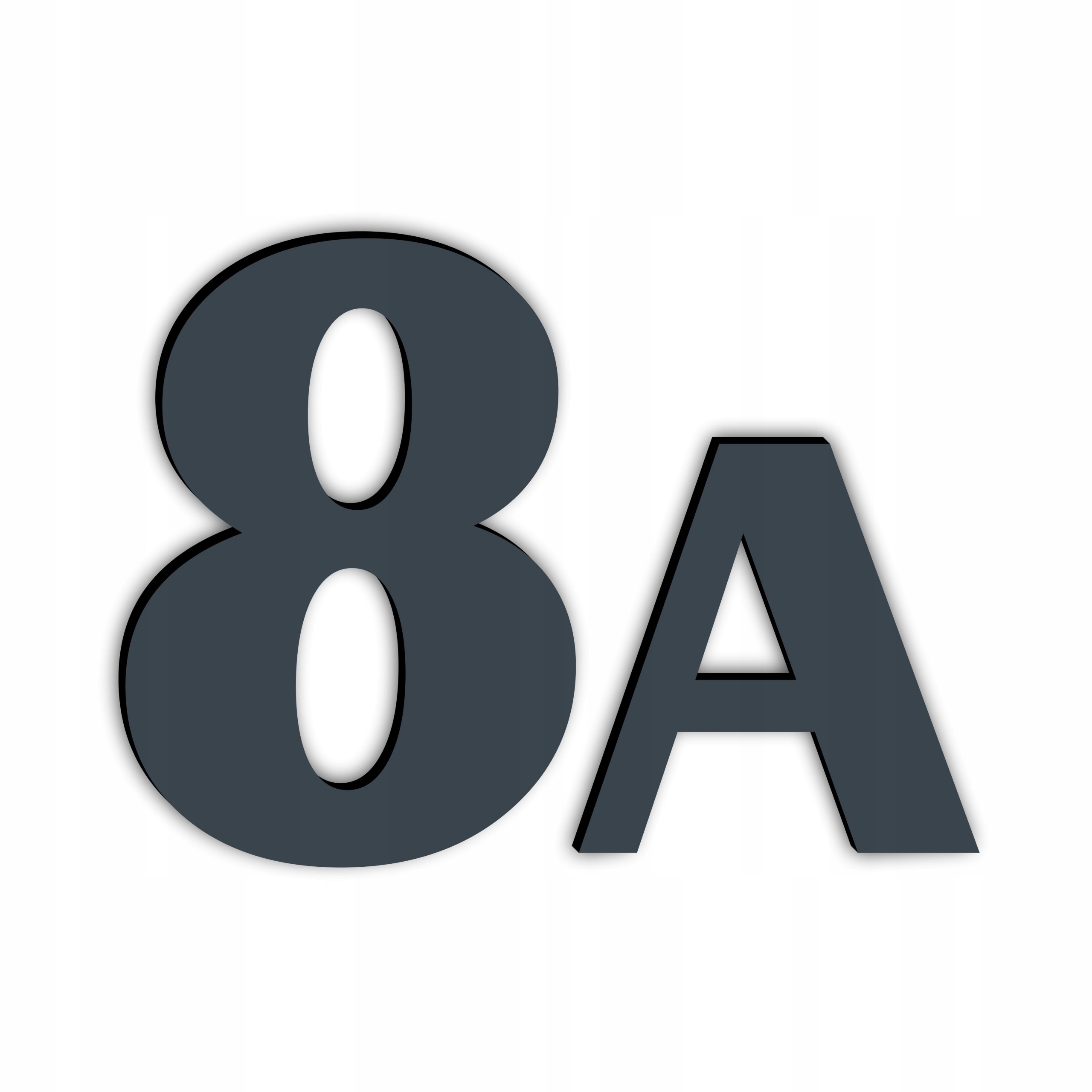 Cyfry i litery, numer na dom, numer domu, M6