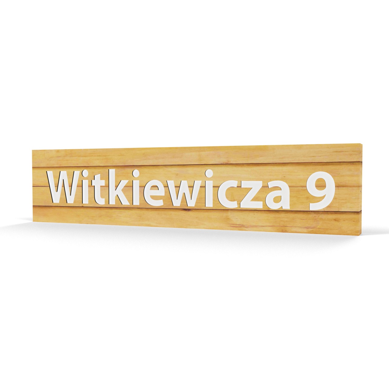 PODŚWIETLANY NUMER DOMU 1R LED 15x66CM WO2 1