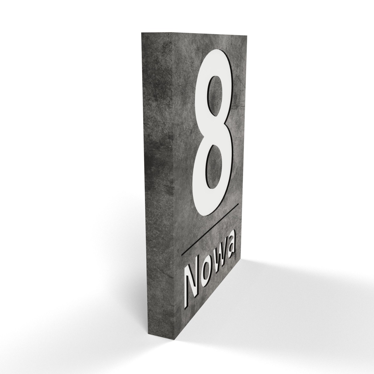 Podświetlany numer domu RPB LED 40×30 CON3 2