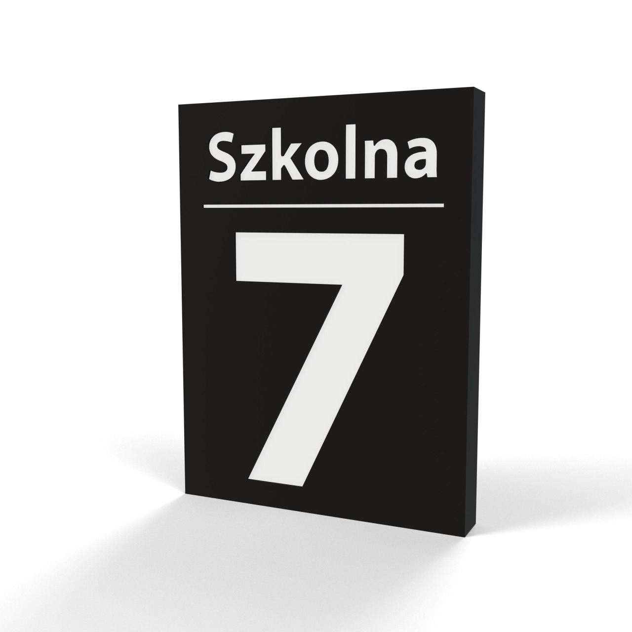 Podświetlany numer domu RPT LED 40×30 CZARNY 1
