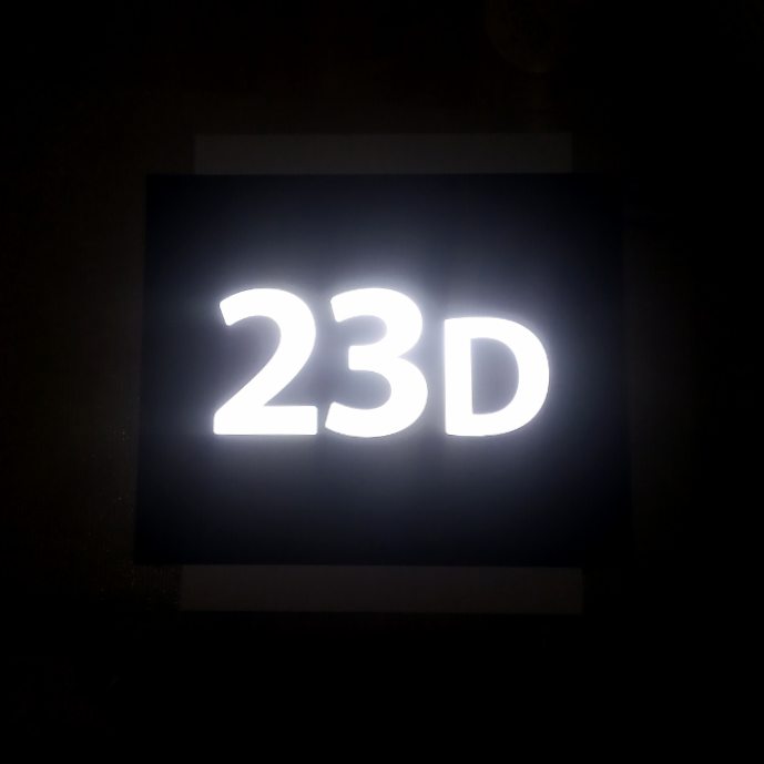 Podświetlany numer domu T-Layer BL LED 25×25 cm