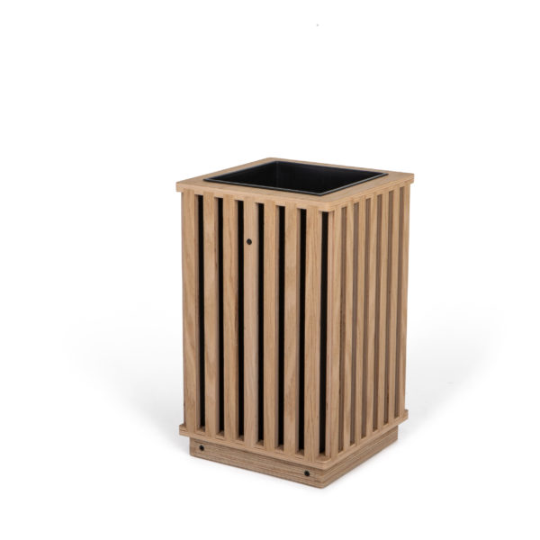 Dębowa donica z lameli DK1-25×38, podświetlana LED