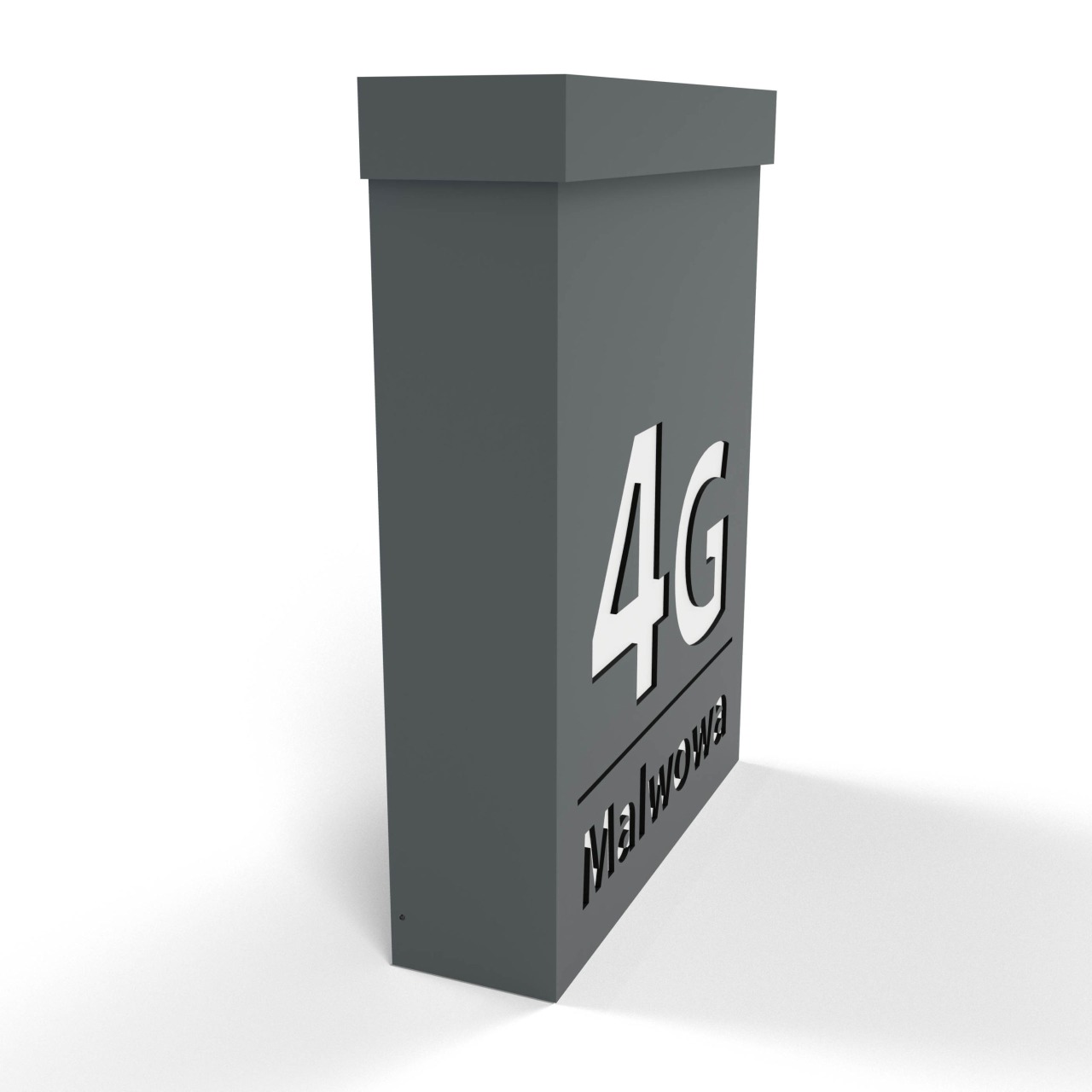 Skrzynka pocztowa na listy Cubox antracyt 2