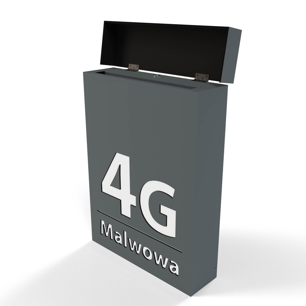 Skrzynka pocztowa na listy Cubox antracyt 4