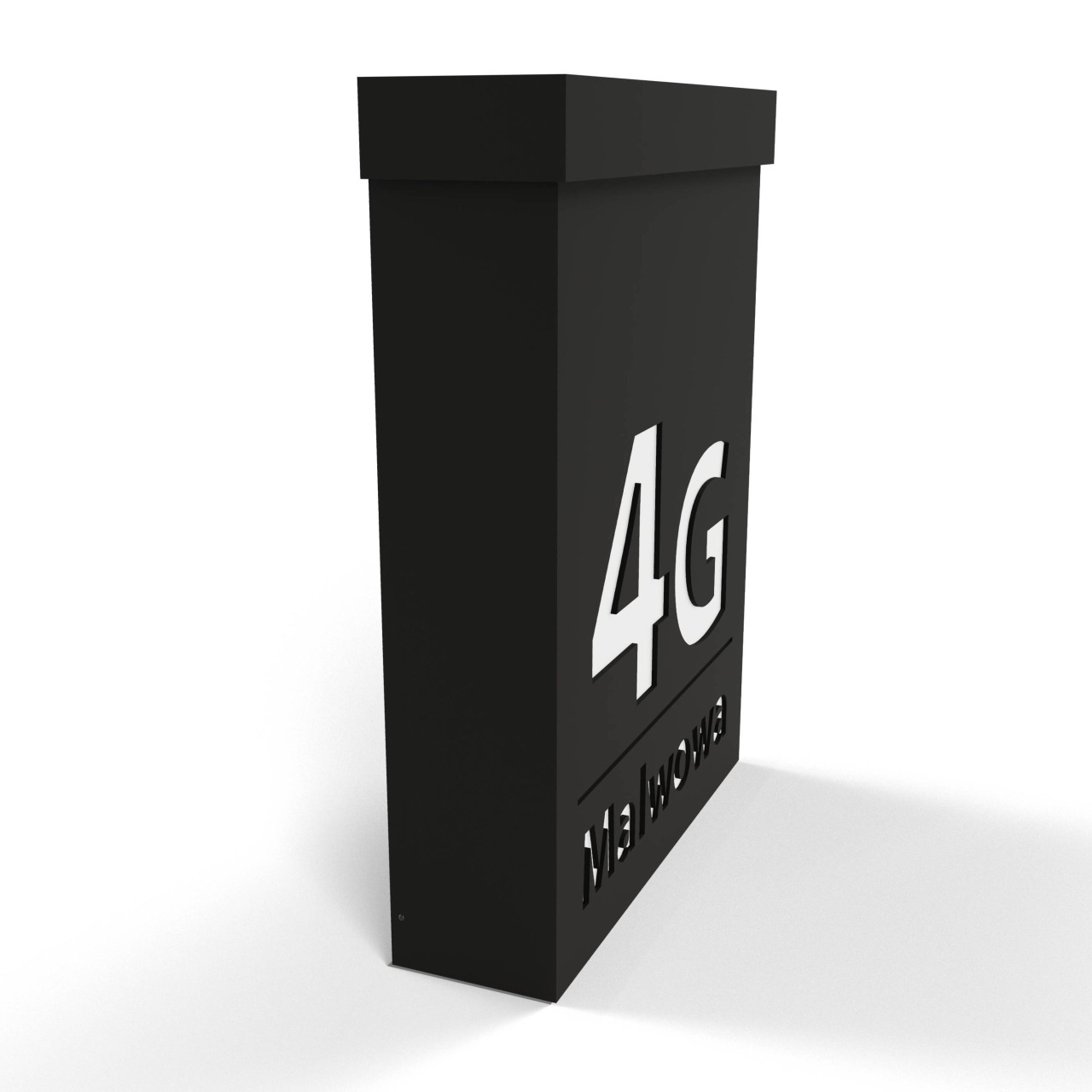 Skrzynka pocztowa na listy Cubox czarna 2