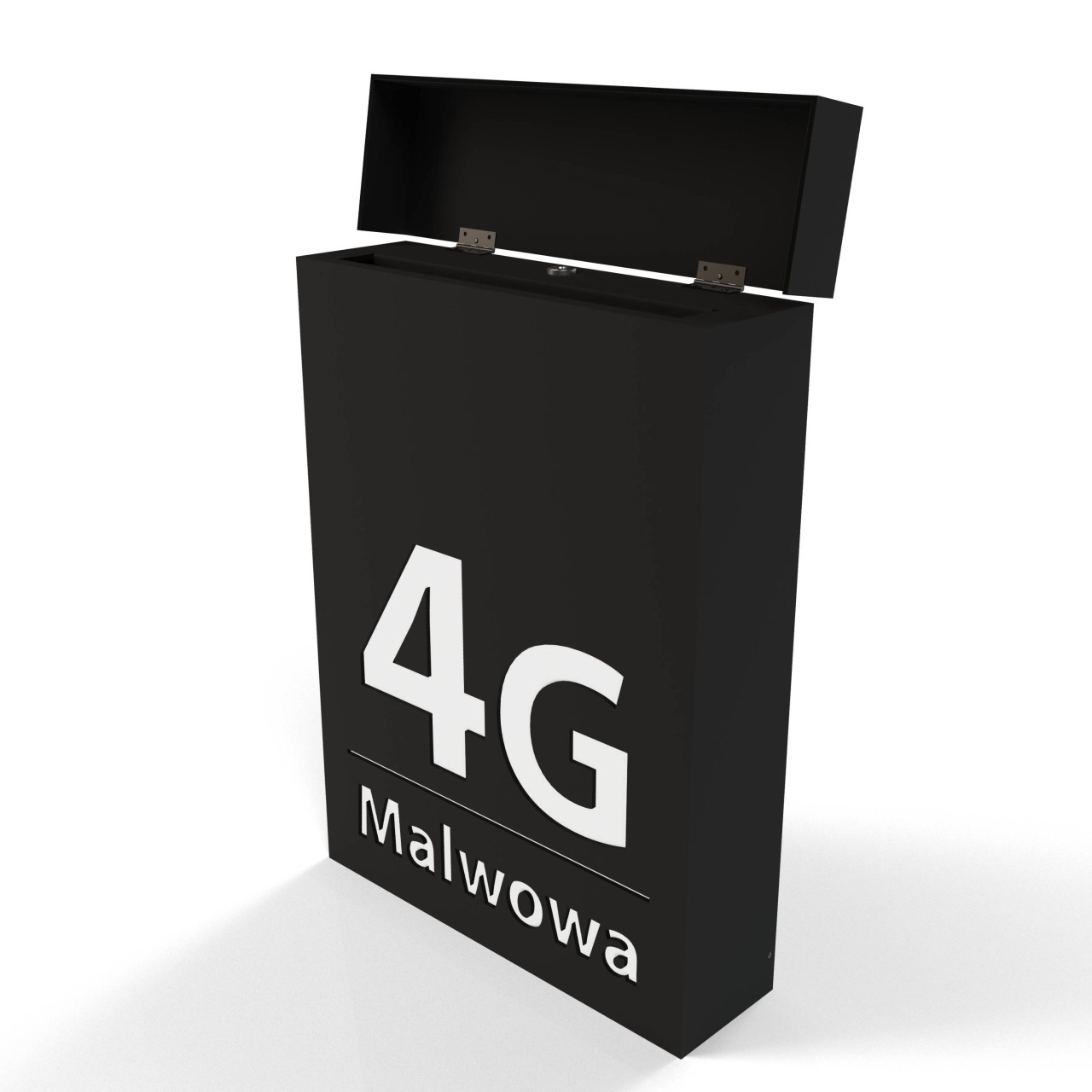 Skrzynka pocztowa na listy Cubox czarna 4