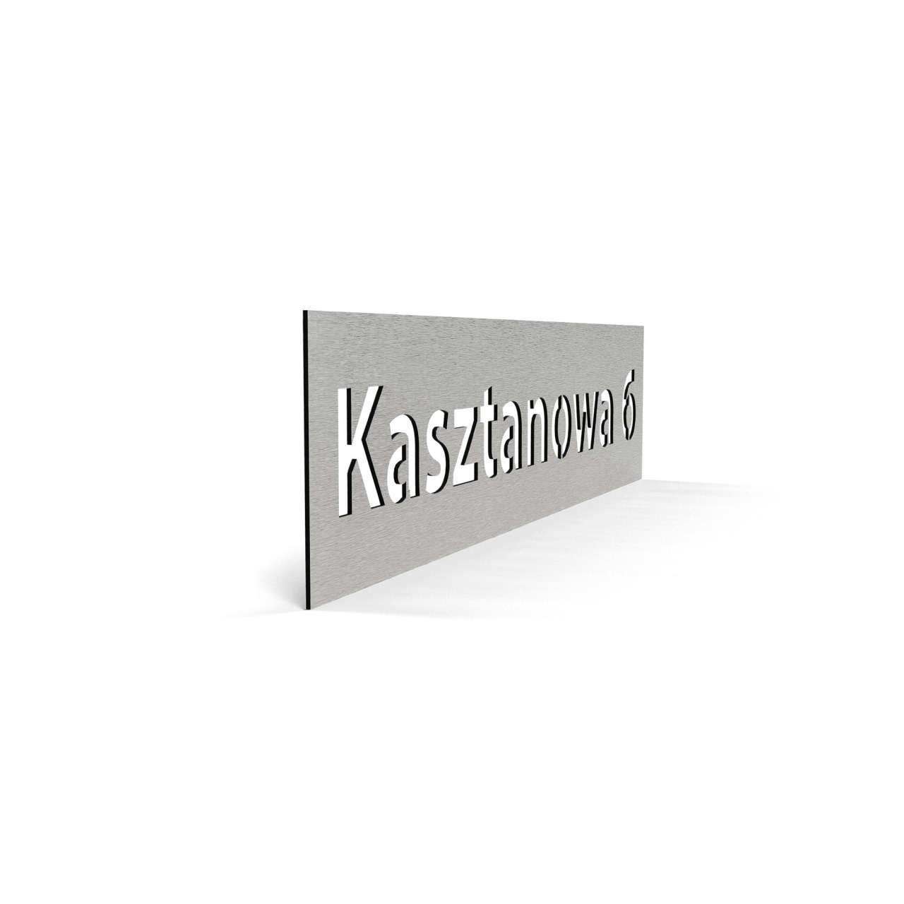 Tabliczka Adresowa D-LAYER 66×15 inox 2