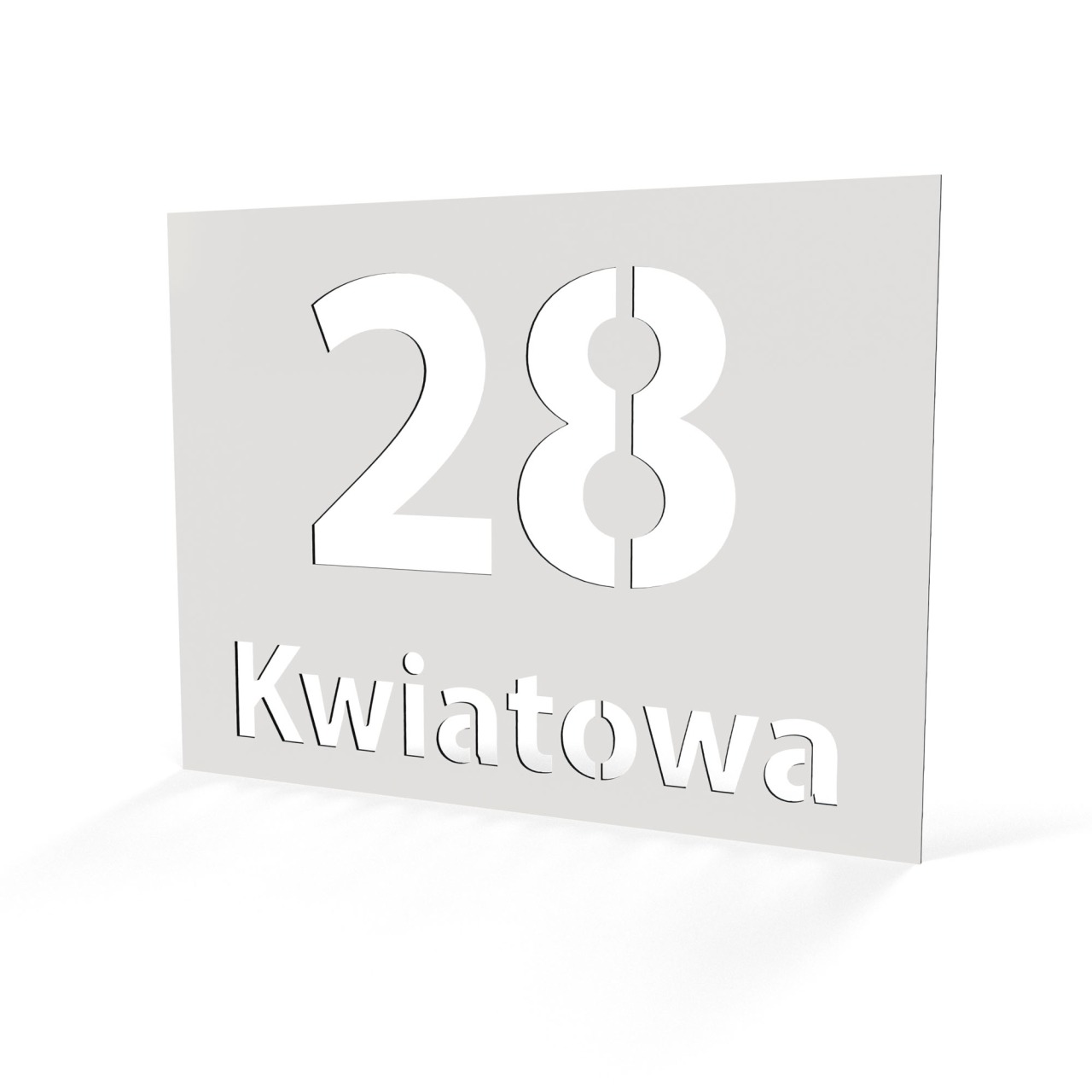 Tabliczka adresowa C-layer 40×30 cm – biały 1