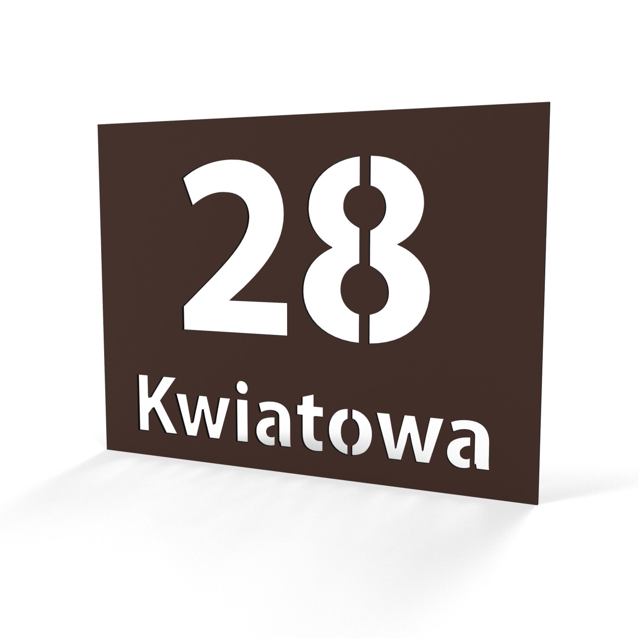 Tabliczka adresowa C-layer 40×30 cm – brązowy 1