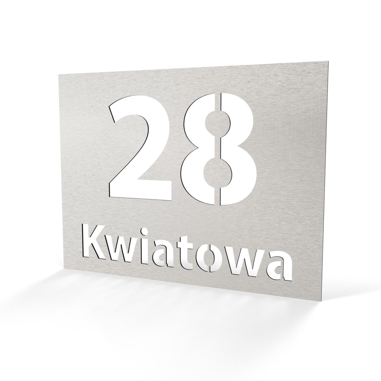 Tabliczka adresowa C-layer 40×30 cm – inox 1