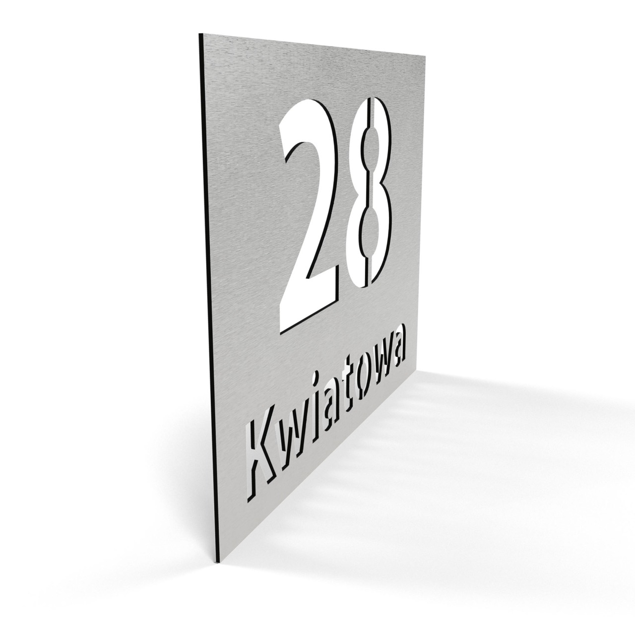 Tabliczka adresowa C-layer 40×30 cm – inox 2