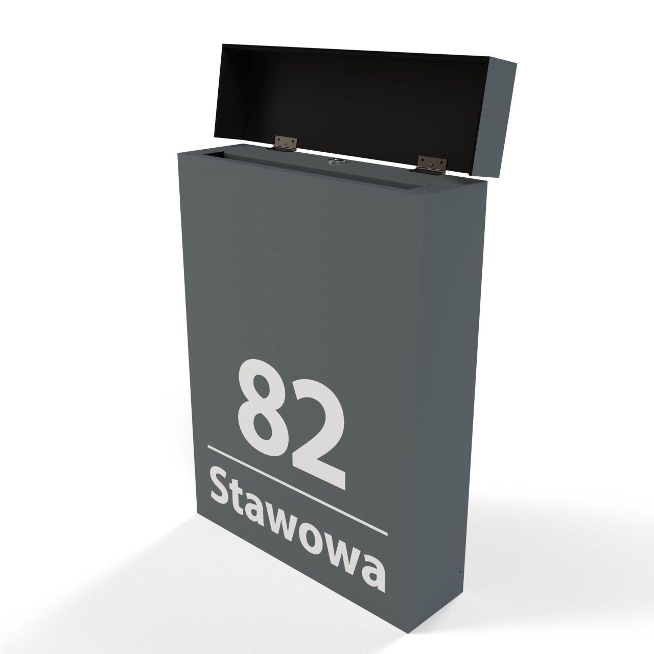 Skrzynka pocztowa na listy Cubox antracyt