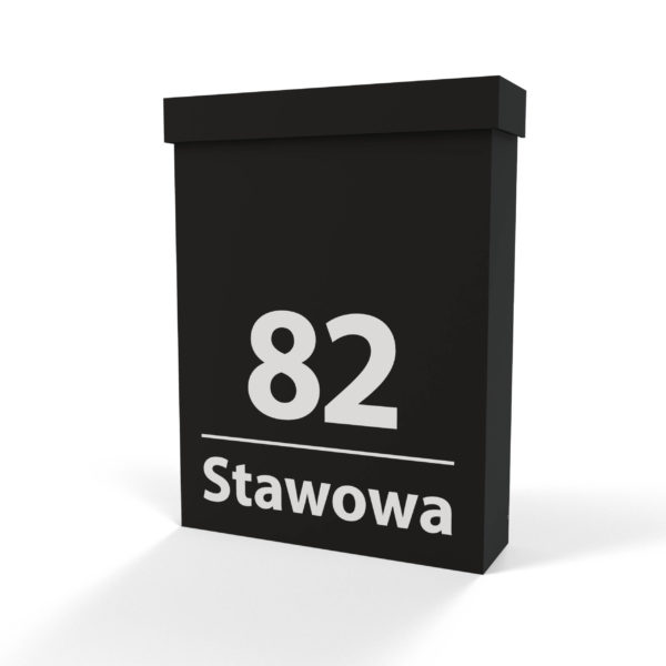 Skrzynka pocztowa na listy Cubox czarny