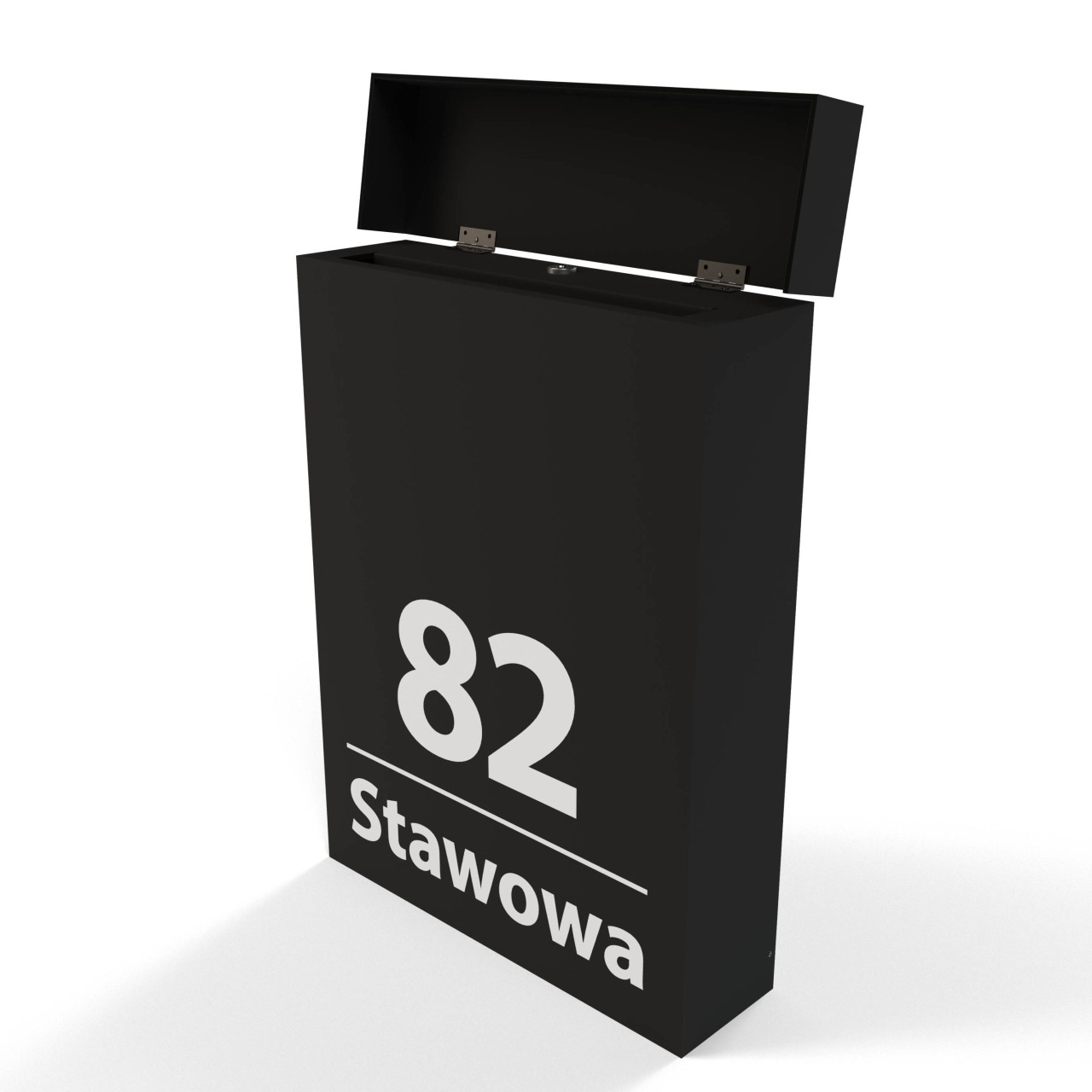 Skrzynka pocztowa na listy Cubox czarny Skrzynka pocztowa na listy Cubox czarny