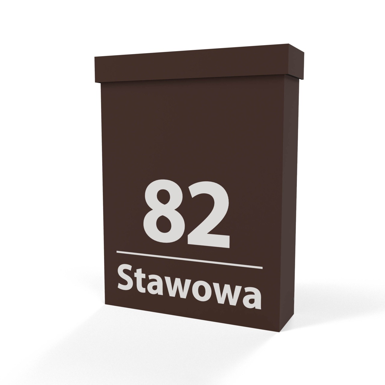 Skrzynka pocztowa na listy Cubox brązowa Skrzynka pocztowa na listy Cubox brązowa