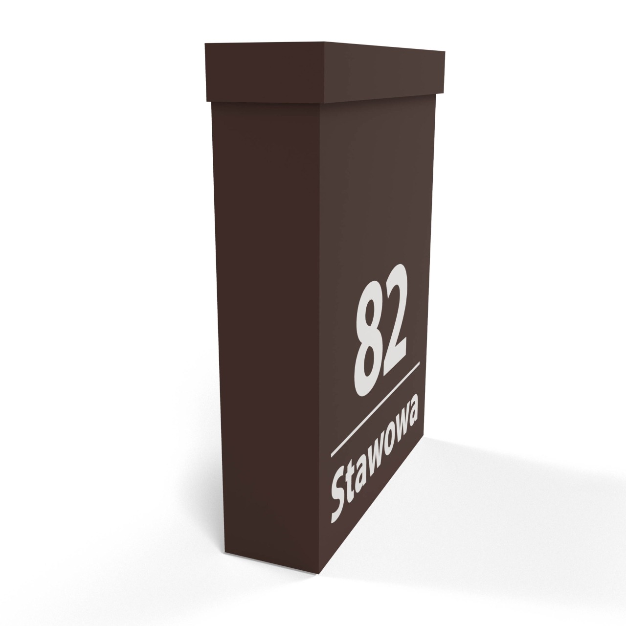 Skrzynka pocztowa na listy Cubox brązowa Skrzynka pocztowa na listy Cubox brązowa