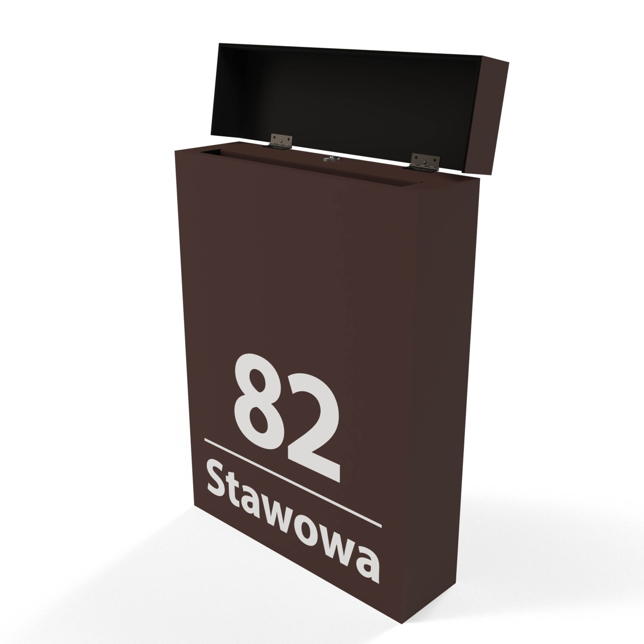 Skrzynka pocztowa na listy Cubox brązowa Skrzynka pocztowa na listy Cubox brązowa