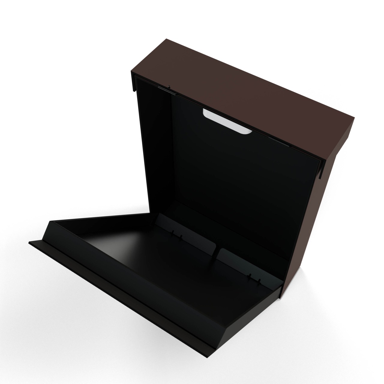 Skrzynka pocztowa na listy Cubox brązowa Skrzynka pocztowa na listy Cubox brązowa