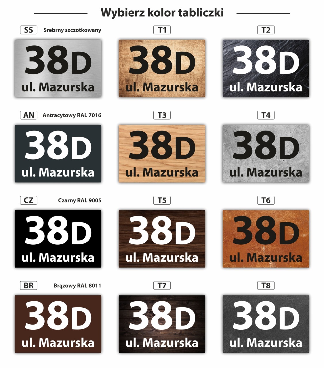 Tabliczka Adresowa W-Layer D1 2