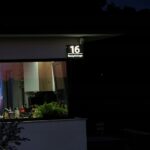 Podświetlany numer domu 1RB LED 40 x 30 cm antracyt